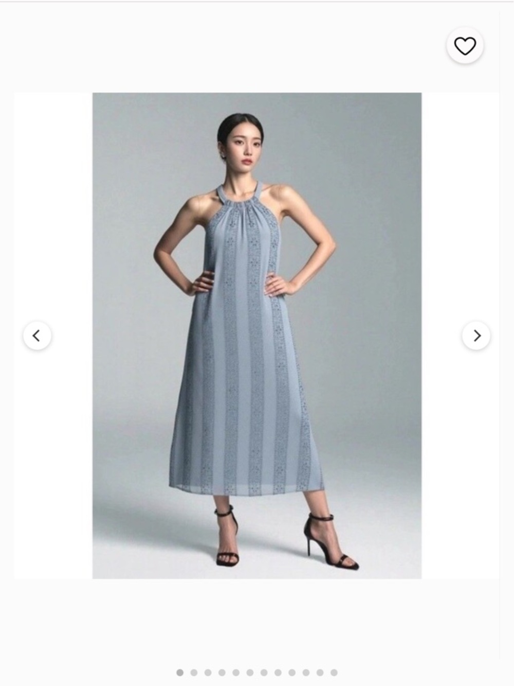 Sundance Light Blue Halter Maxi Dress sz S #EE